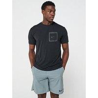 Nike Mens Tek Pocket Short Sleeve Hydroguard T Shirt - Black