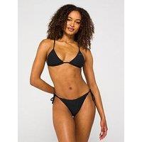 Nike Womens Terry Triangle Bikini Top - Black
