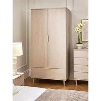 Very Home Enna 2 Door, 1 Drawer Wardrobe - Grey Oak - Fsc Certified