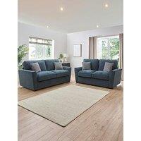 Very Home Lucerne 3 + 2 Seater Fabric Sofa Set (Buy & Save!)