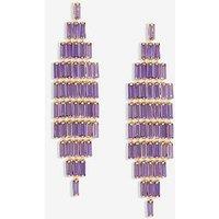 Jon Richard Amethyst Statement Earrings