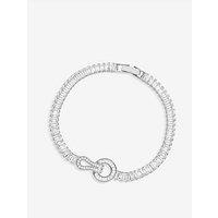 Jon Richard Gold Plated Cubic Zirconia Circle Link Bracelet