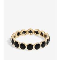 Jon Richard Gold Plated Statement Jet Stretch Bracelet