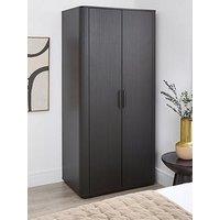 Very Home Carina 2 Door Plinth Wardrobe - Black