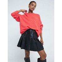 River Island Oversized Jumper - Red