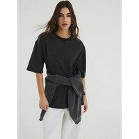 River Island Boyfriend Tee - Dark Grey