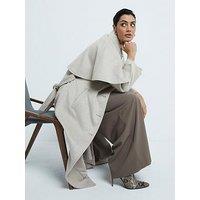 River Island Wool Cape Coat - Light Beige