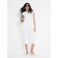River Island Pleated Tank Top - Cream