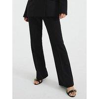 River Island Slim Flare Trousers - Black