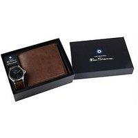 Ben Sherman Brown Pu Strap Watch With Dark Navy Dial