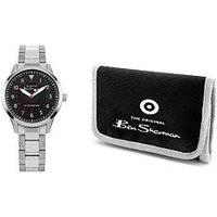 Ben Sherman Kids Gift Set With Silver Bracelet Watch With Black Dial