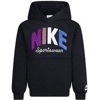 Nike Kids Unisex Powder Play Overhead Hoodie - Black