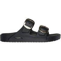 Skechers Arch Fit Cali Breeze 2.0 Gold Star Molded Double Band Sandal- Black