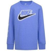 Nike Kids Boys Powder Play Long Sleeve T-Shirt - Blue
