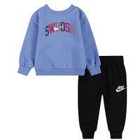 Nike Infants Boys Powder Play Crew Tracksuit - Black