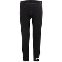 Nike Kids Girls Fleece Lined Leggings - Black