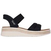 Skechers Bobs Sun Slip-In Strap Sandal - Black