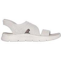 Skechers Go Walk Flex Sandal Enticing Slip-Ins Knit Asymmetrical Sandal - Natural