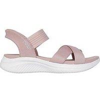 Skechers Ultra Flex 3.0 Never Better Slip-Ins Cross Band Sling Back W/ Yoga Foam - Blush Mesh/Gore