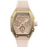 Ice-Watch Boliday Cream Nude/Rose Gold Silicone Strap Day Date Watch