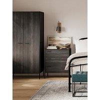 Lpd Home Hoxton Black 3 Drawer Chest