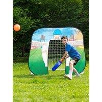 Powerplay 2 In 1 Pop Up Football Goal & Cricket Wicket Keeper For Kids