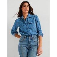 Levi'S Iconic Western Linen+ Denim Shirt - Blue