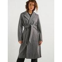 Vero Moda Longline Coat - Grey