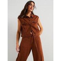 Levi'S Shrunken 90S Linen+ Denim Vest - White