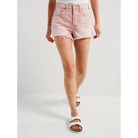 Levi'S 501 Original Shorts - Scraped Pale Mauve Short