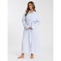 Loungeable Cotton Waffle Robe - Blue