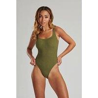South Beach Crinkle Scoop Swimsuit - Green