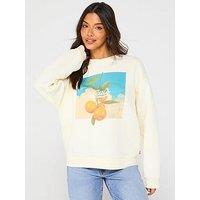 Levi'S Graphic Salinas Crew - Stay Fresh Photo Pri - Beige