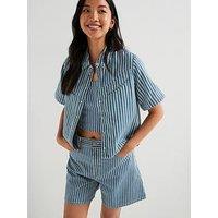 Levi'S Rinoa Camp Shirt - Mischa Stripe Denim