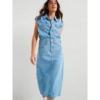 Levi'S Iconic Sleeveless Dress - Wrapped In Blue