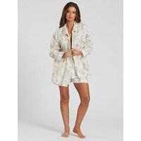 South Beach Starfish Metallic Jacquard Shirt