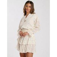 South Beach Mirror Detail Beach Blouse - Cream