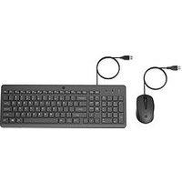 Hp 150 Wired Mouse & Keyboard Combo - Ergonomically Designed - Quiet Performance - Black