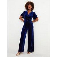 Joe Browns Velour Jumpsuit - Blue