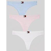 Tommy Hilfiger 3 Pack Heritage Thong - Blue