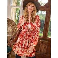 Joe Browns Perfectly Plisse Tunic - Burnt Orange