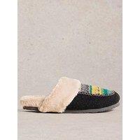 White Stuff Myrtle Mule Slipper - Grey