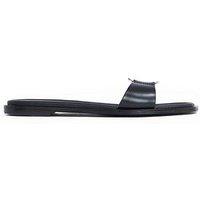 Calvin Klein Metal Buckle Flat Slide - Black