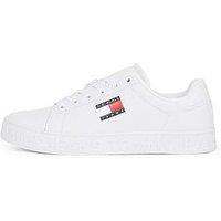 Tommy Jeans Outsole Logo Trainer - White/Pink