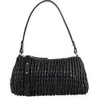 Calvin Klein Jeans Rouched Shoulder Bag - Black