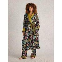 White Stuff Nina Dressing Gown - Black