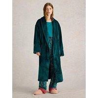 White Stuff Clover Cosy Dressing Gown - Green