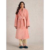 White Stuff Clover Cosy Dressing Gown - Pink