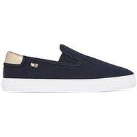 Tommy Hilfiger Slip-On Canvas Shoes - Navy