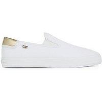 Tommy Hilfiger Slip-On Canvas Shoes - White